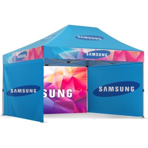 Custom Pop Up Tent (10'x15') (Frame + Roof + 3 Full Walls)