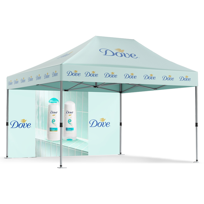 Custom Pop Up Tent (10'x15') (Frame + Roof + Back Wall)