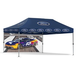 Custom Pop Up Tent (10'x20') (Frame + Roof + Back Wall)